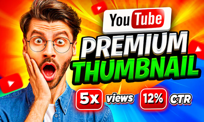 Gig Preview - Design eye catchy attractive youtube video thumbnail