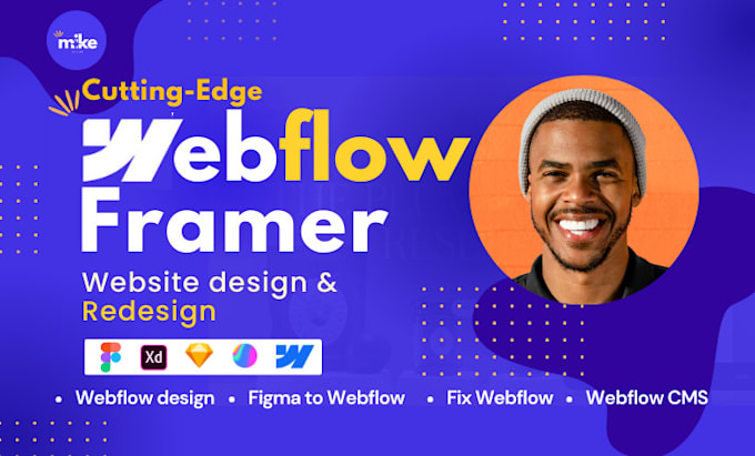 Gig Preview - Webflow website design figma to framer website fix webflow website cms developer