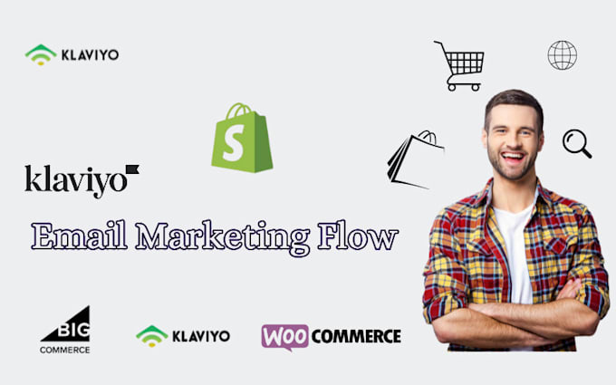 Gig Preview - Setup klaviyo email marketing, klaviyo flows for ecommerce marketing