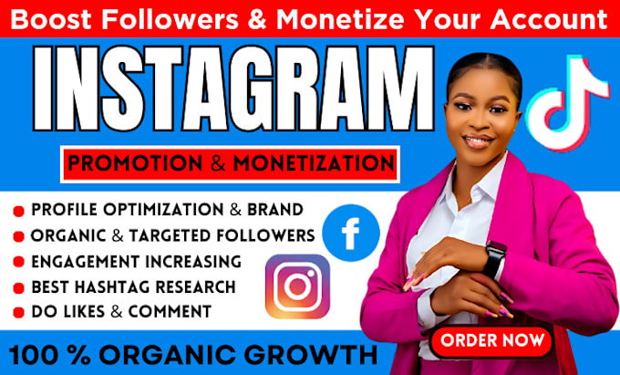 Gig Preview - Do instagram shop marketing, grow account followers , instagram monetization