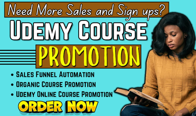 Gig Preview - Promote udemy online course, udemy course marketing, udemy course promotion