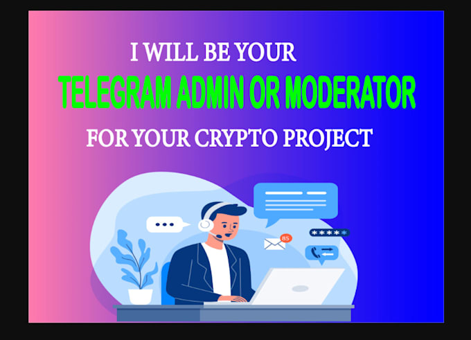 Gig Preview - Be crypto telegram community or admin with 20 chatter for crypto project