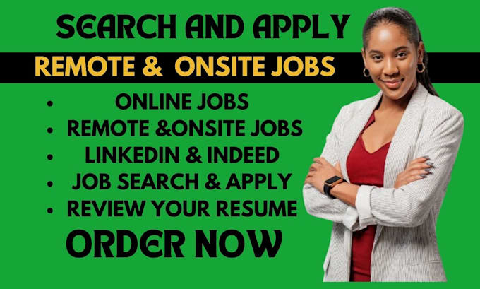 Gig Preview - Search and apply for remote and onsite jobs, job application and apply for job