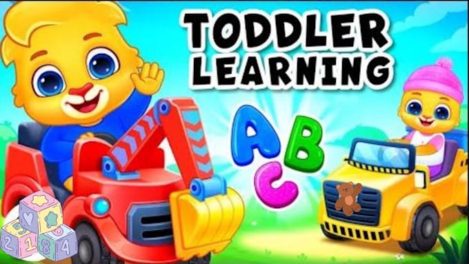 Gig Preview - Create toddler words learning video 2d animation nursery rhymes