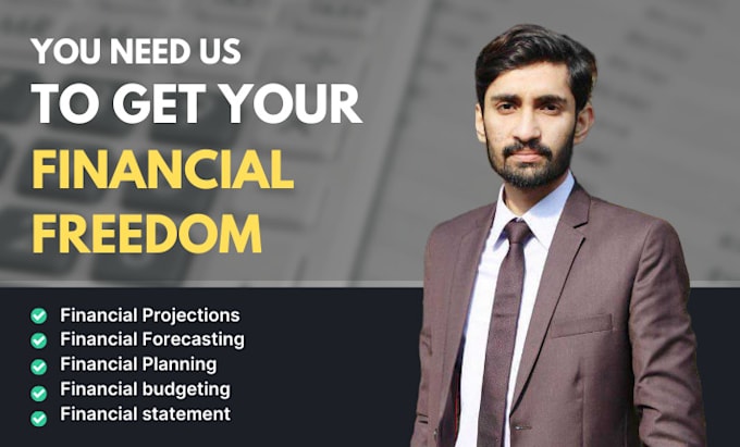 Gig Preview - Prepare financial statements, forecasts, plans, projections, ratio analysis