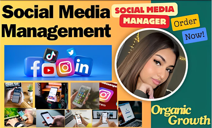 Gig Preview - Be your social media marketing manager, content