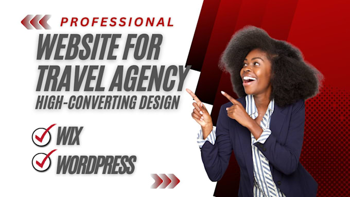 Gig Preview - Create a professional website for your travel agency