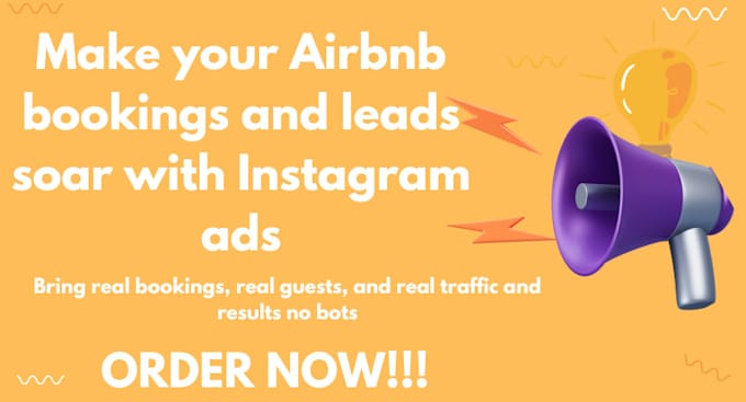 Gig Preview - Make your airbnb bookings and leads soar with instagram ads