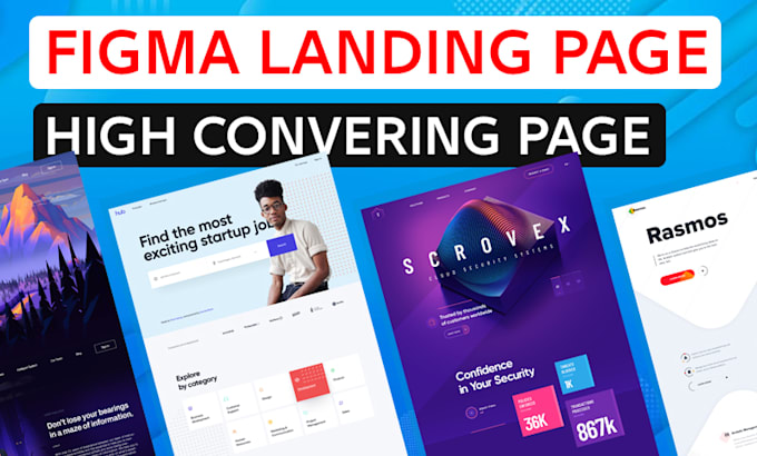 Gig Preview - Do professional landing page in PSD, figma, or xd format