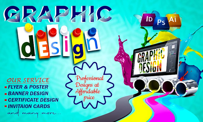 Gig Preview - Be you graphic designer with nice designs