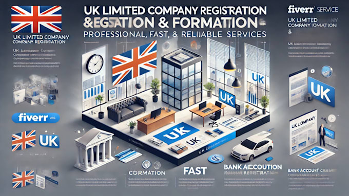 Gig Preview - Do uk ltd, company registration, company formation and bank registration