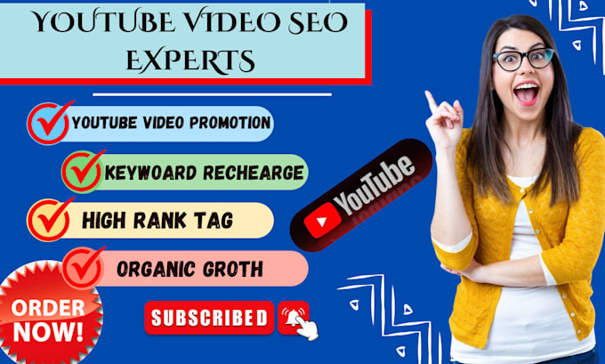 Gig Preview - Be a youtube video SEO expert and channel growth specialist