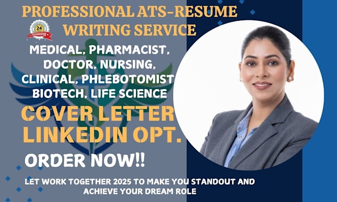 Gig Preview - Craft medical, doctor, life science, clinical, biotech, pharmacy, nursing resume