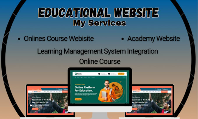 Gig Preview - Design lms educational website design tutor lms, learndash