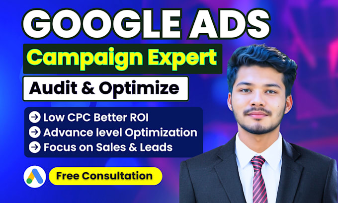 Gig Preview - Depth audit and optimize google ads campaign search ads SEM specialist