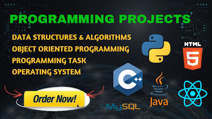 Gig Preview - Write code,scripts,assignments in python,java,cpp,c,sql,programming projects