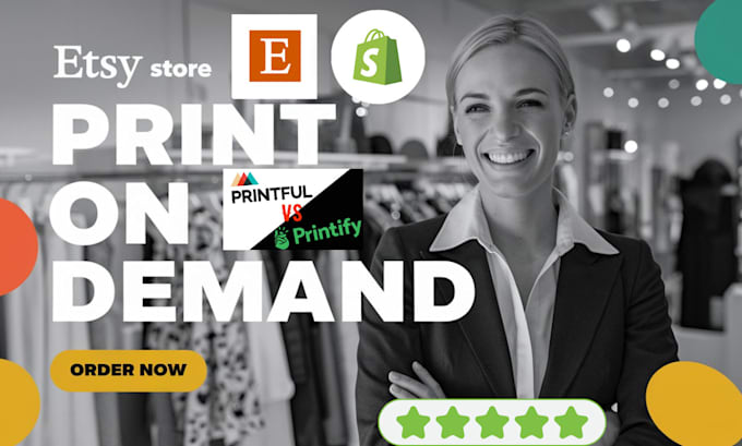 Bestseller - shopify print on demand store shopify print on demand etsy printful printify SEO