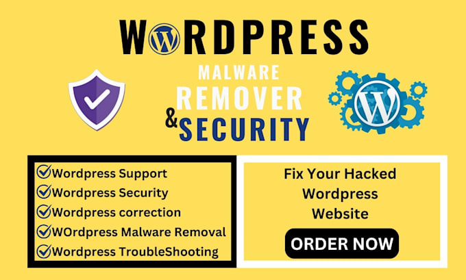 Gig Preview - Remove wordpress malware, fix hacked website, wordpress security