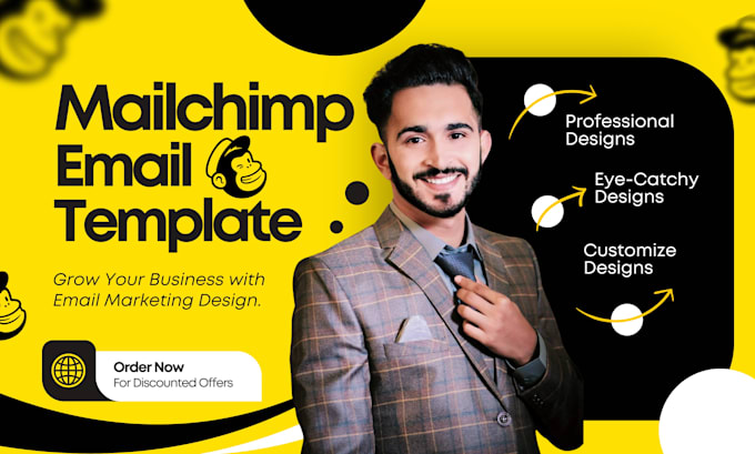 Gig Preview - Do professional mailchimp email template newsletter design