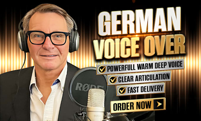 Bestseller - record a male german voice over in a deep and warm voice