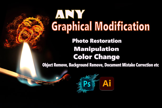 Gig Preview - Perform any graphical modification , restoration ,manipulation and color change