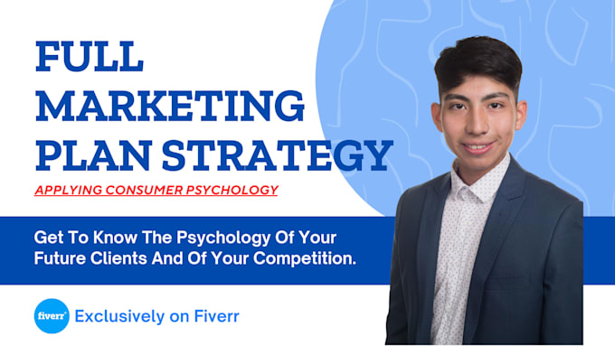 Gig Preview - Provide a marketing strategy plan by applying consumer psychology