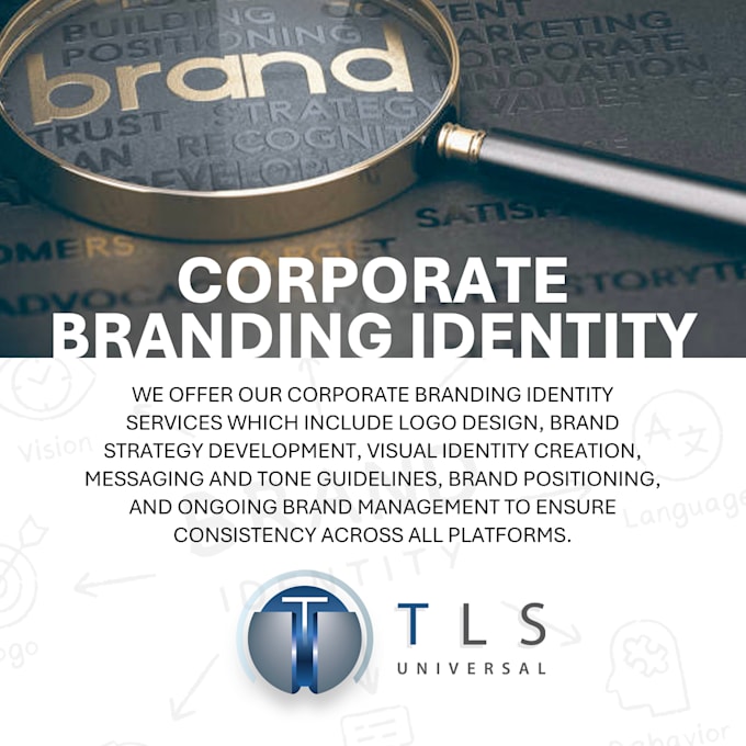 Gig Preview - Do your corporate brand identity based on the following