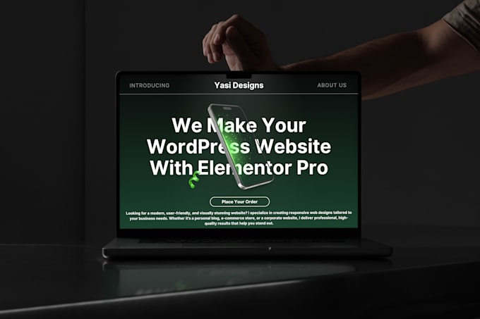 Gig Preview - Design a stunning wordpress website with elementor pro in 3 days