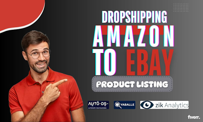 Gig Preview - Amazon to ebay dropshipping listing , top listings