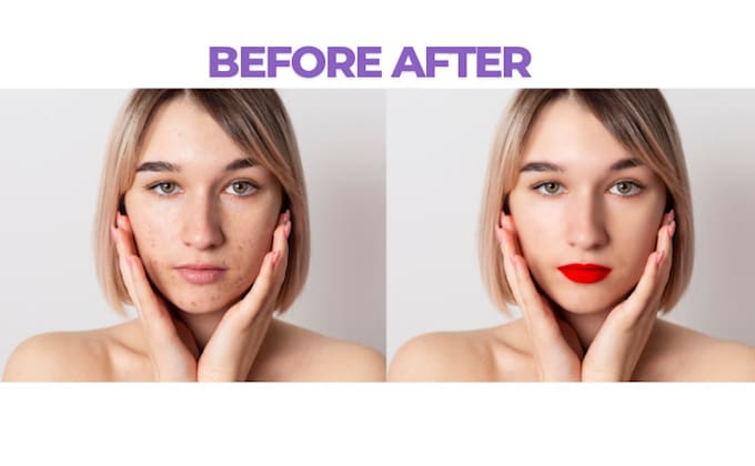 Gig Preview - Do skin retouching, product retouching, clipping path