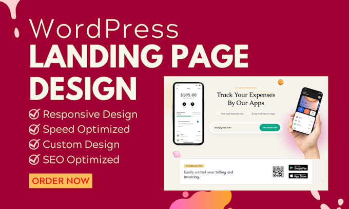 Gig Preview - Create a responsive wordpress elementor landing page