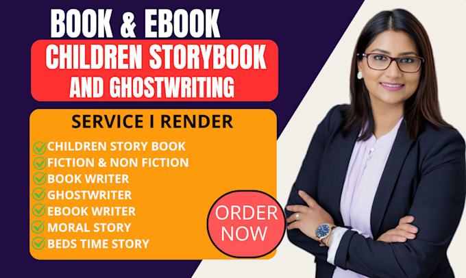 Gig Preview - Formally write children book ghost book writer, children story book