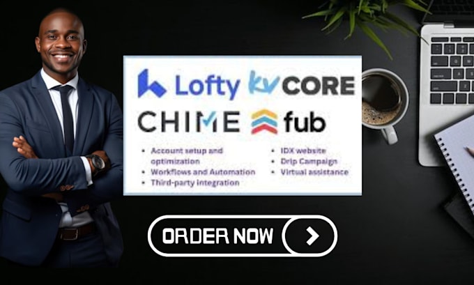 Gig Preview - Lofty CRM kvcore boldtrail fub chime idx mls websites automation, landing page