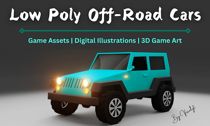 Bestseller - create low poly offroad vehicle models for your projects