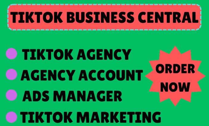 Gig Preview - Create tiktok agency ads accounts and help with tik tok agency accounts