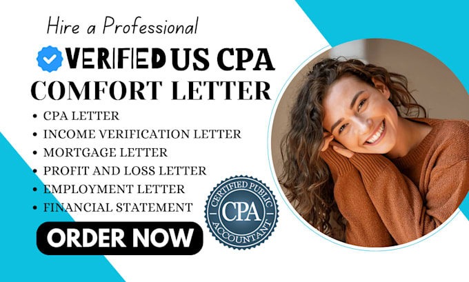 Gig Preview - Audit financial US CPA, CPA notary letter, verification letter, profit and loss