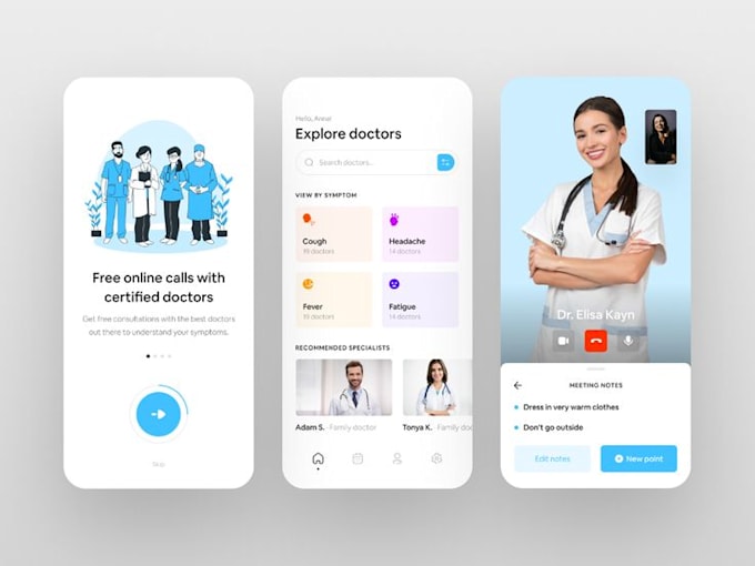 Gig Preview - Develop ai doctor appointment booking app, ai telemedicine app