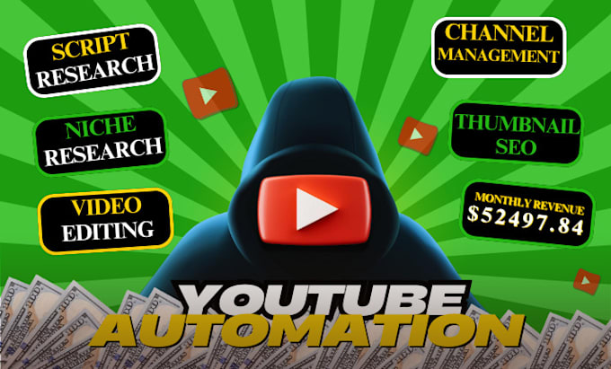 Gig Preview - Create faceless cash cow video top 10 video and youtube automation, short reel