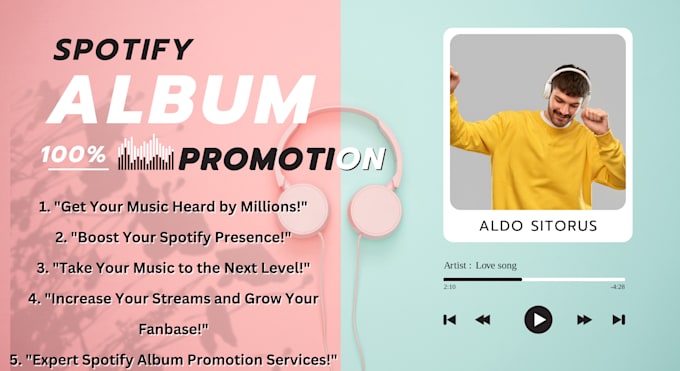 Bestseller - do spotify album promotion, spotify music promotion