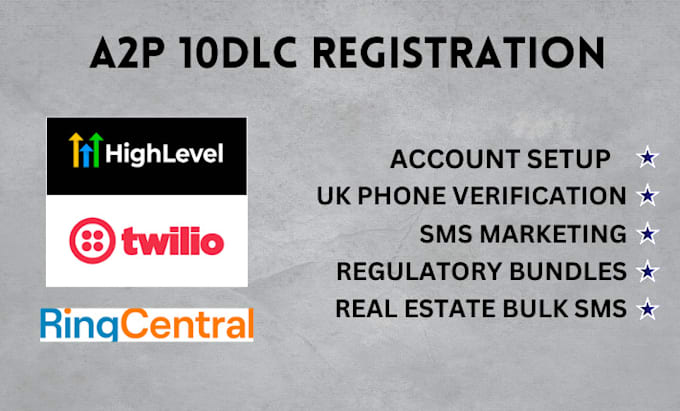 Gig Preview - A2p registration,ringcentral, twilio expert ,gohighlevel,ivr