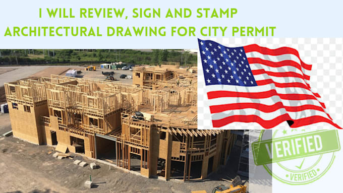 Gig Preview - Draw stamp architectural drawing engineering drawing mep city permit