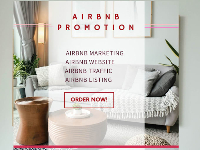 Gig Preview - Do organic airbnb promotion, airbnb marketing to increase chance of new bookings