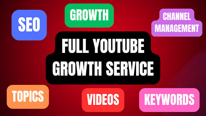 Gig Preview - Provide complete youtube growth service