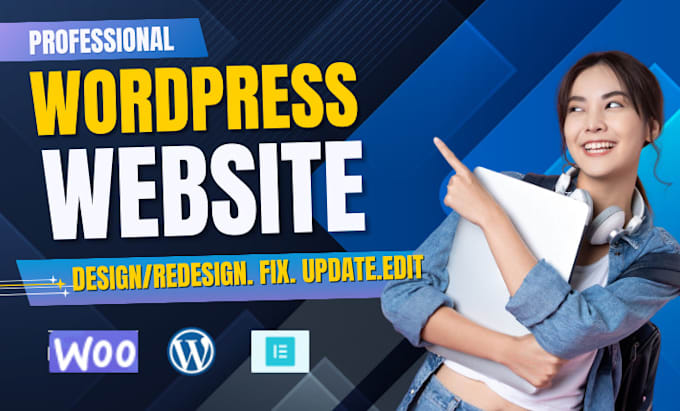 Gig Preview - Update wordpress, edit, revamp, copy, and redesign your wordpress website