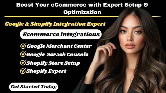 Gig Preview - Set up google merchant center and search console for your shopify store