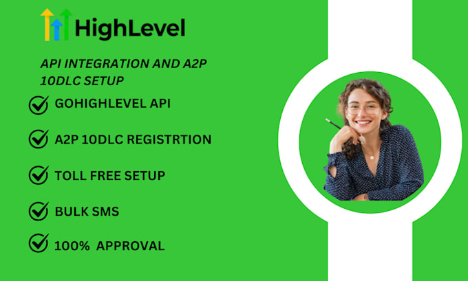 Gig Preview - Ghl api ghl a2p 10dlc registration on twilio, gohighlevel ,tcr ringcentral