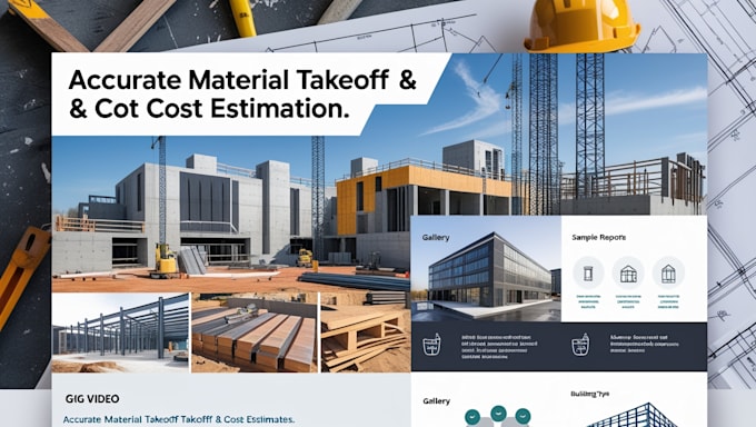 Gig Preview - Do material take off, construction cost estimation for all types of buildings