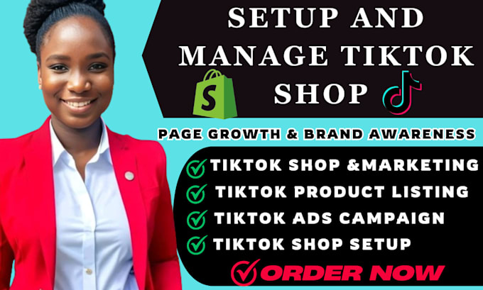 Gig Preview - Setup and optimize tiktok shop, product listing promotion for tiktok shop