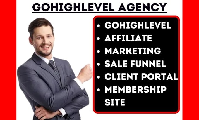 Gig Preview - Setup gohighlevel affiliate sms marketing ghl membership site ghl client portal