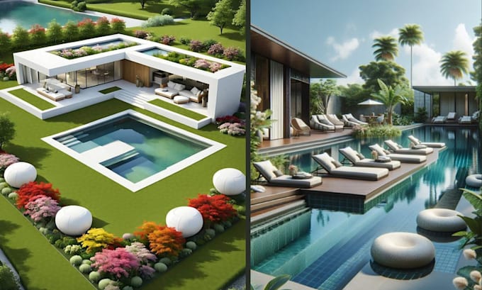 Bestseller - design stunning patio, backyard, garden, landscape plan, pool, for your space